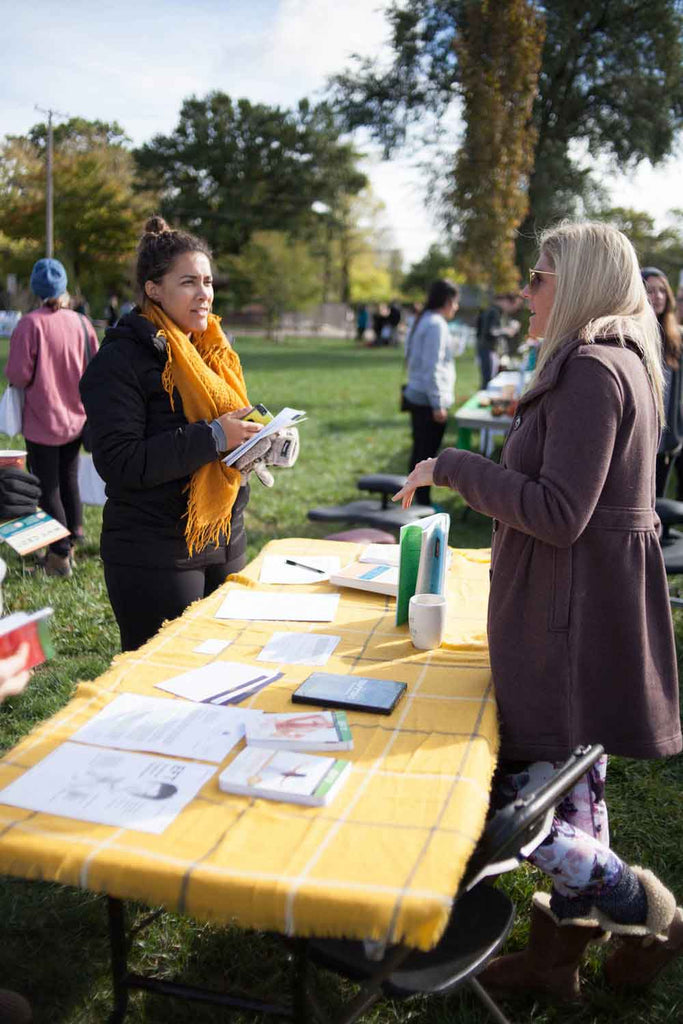 Kelly Howe Coaching booth at Hempsley event in Columbia, Missouri