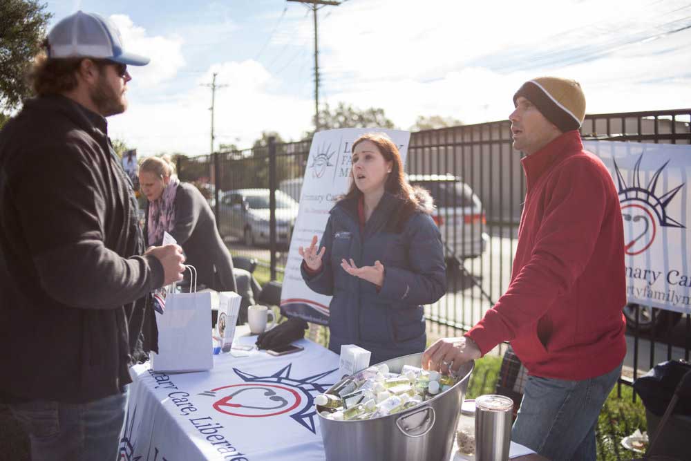 Liberty Family Medicine booth at Hempsley event in Columbia, Missouri