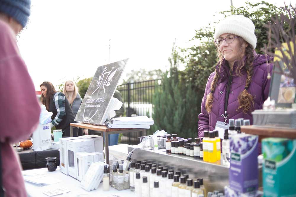 Makes Scents booth at Hempsley education event in Columbia, Missouri