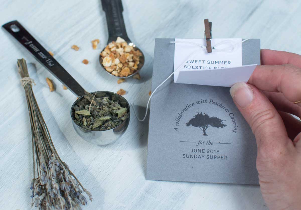 Summer Solstice Herbal Smoking Blend collaboration between Hempsley and Peachtree Catering