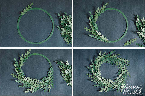 Furrow and Feather SVG Boxwood Wreath
