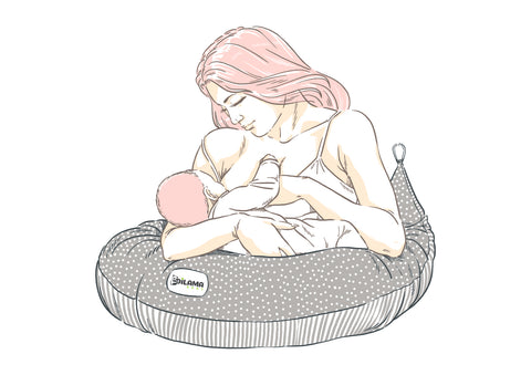 cuscino allattamento posizione classica o incrociata