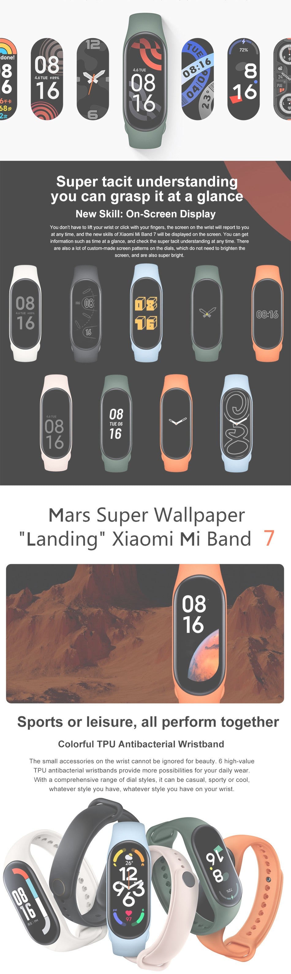 Xiaomi Mi Smart Band 7 Noir