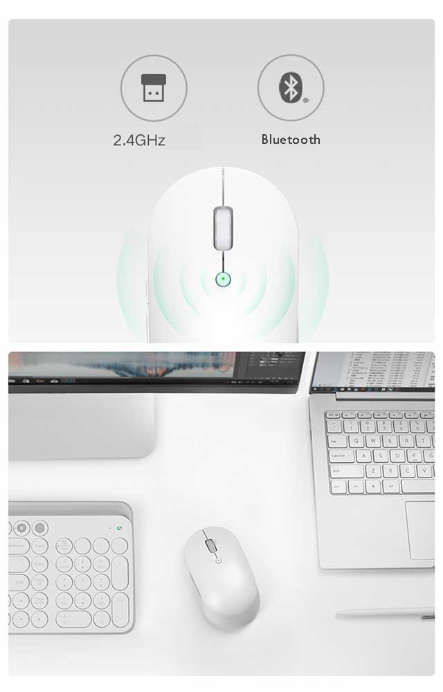 Souris XiaoMi Bluetooth Dual Mode silencieuse