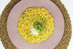 Risotto de azafrán y queso mahonés para 4 - Medifresco