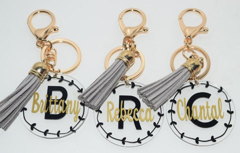 Custom Name Keychain, Mom Keychain, Bride key, monogram Keychains