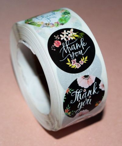 Thank you for your order stickers /business thank you stickers /gift b –  DokkiDesign