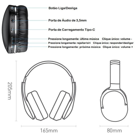 Fone de Ouvido Baseus D02 Pro Wireless Bluetooth