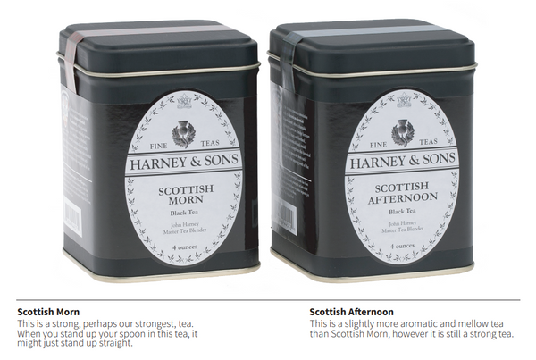 Scottish Morn and Scottish Afternoon Teas - Harney & Sons