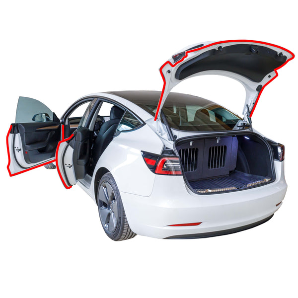 Tesla Model 3 Sonnenschutz für Glasdach - Zweiteilig zum Einhängen