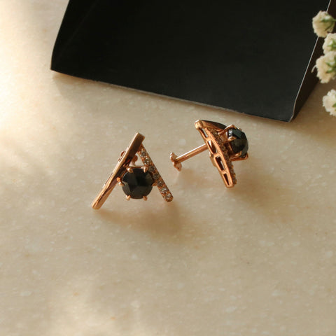 Black Diamond Earring By Karana Jewels