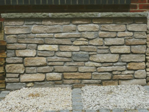 Purbeck cropped walling stone split faced natural organic stone walling