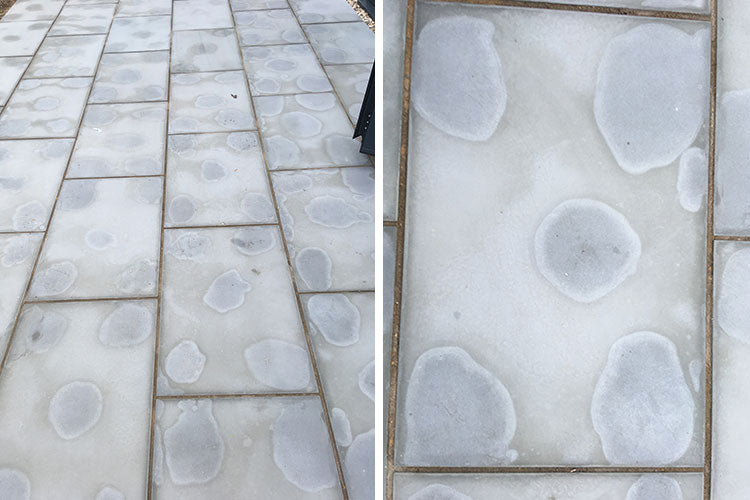 Sawn grey sandstone Indian paving patio problems with laying patio 