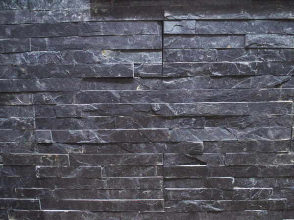 black stone cladding texture