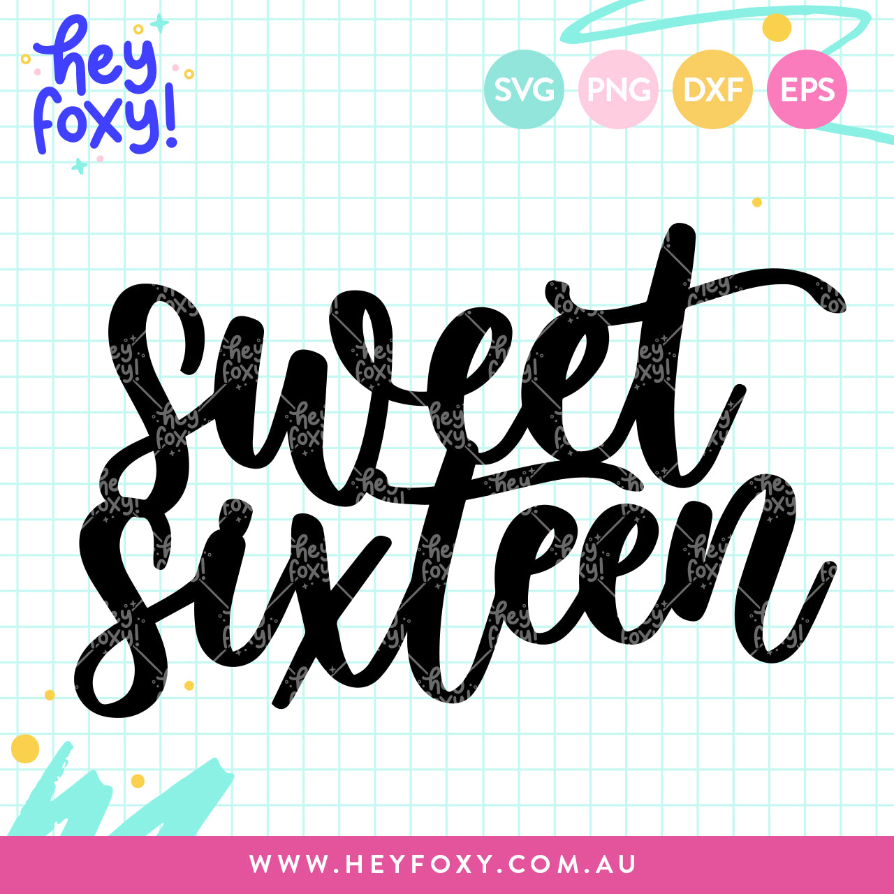 Free Free 310 Sweet 16 Cake Topper Svg SVG PNG EPS DXF File