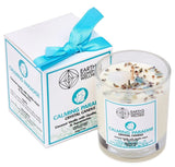 Calming Paradise Crystal Candle with Aquamarine