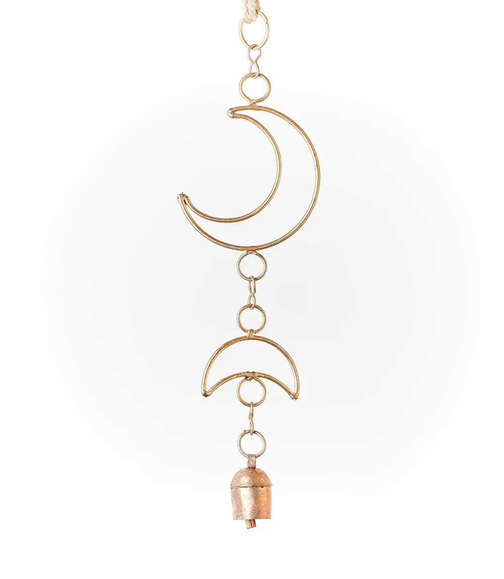 Small Moon Phase Bell Wind Chime