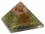 Peridot Orgonite Pyramid