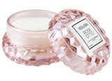 Rose Otto scented Candle in a pretty cut glass jar