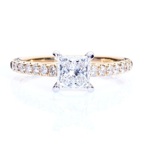 Princess cut diamond engagement ring Jewellers in Harrogate Fogal and Barnes
