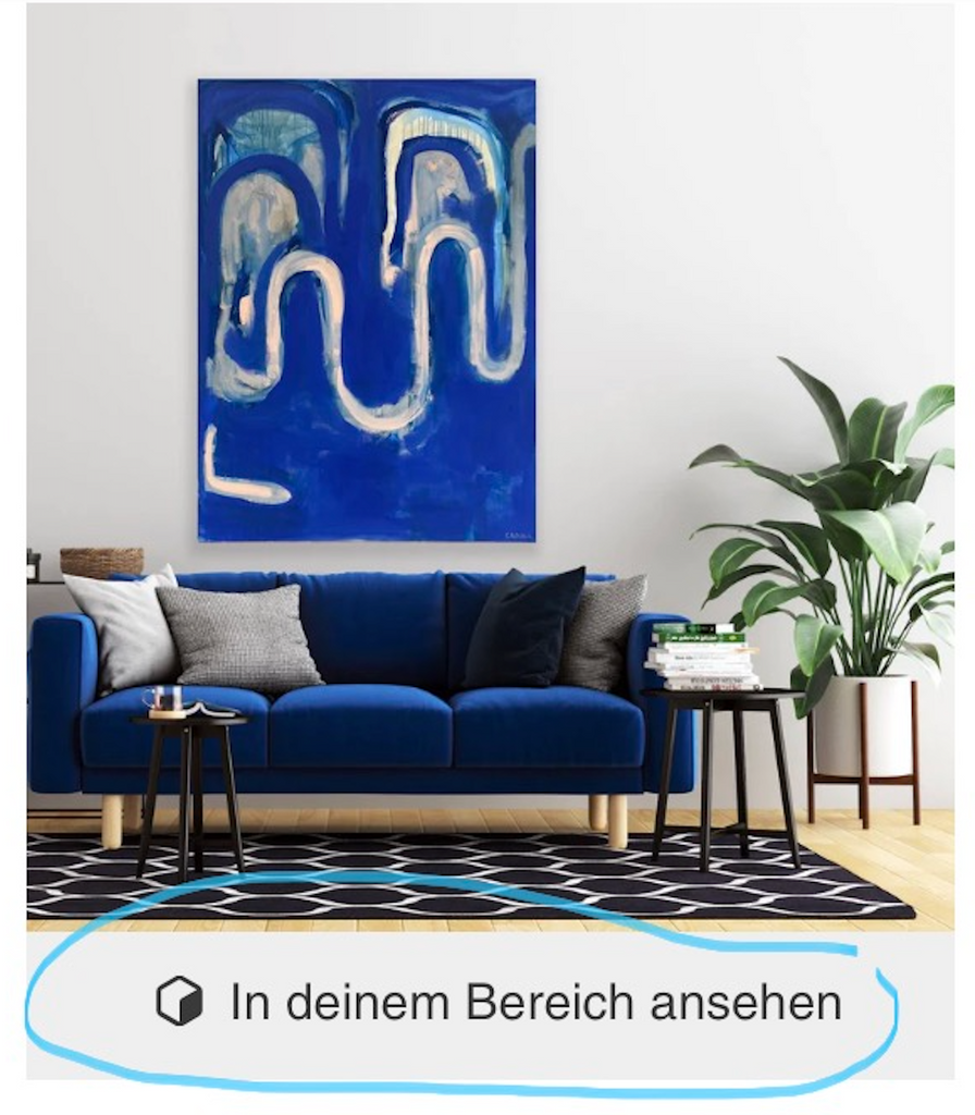 Kunst mit Augmented Reality an meiner Wand sehen