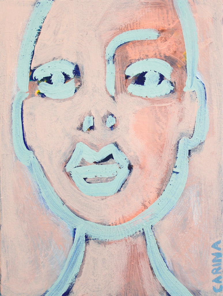 buy art with face online from carina schubert