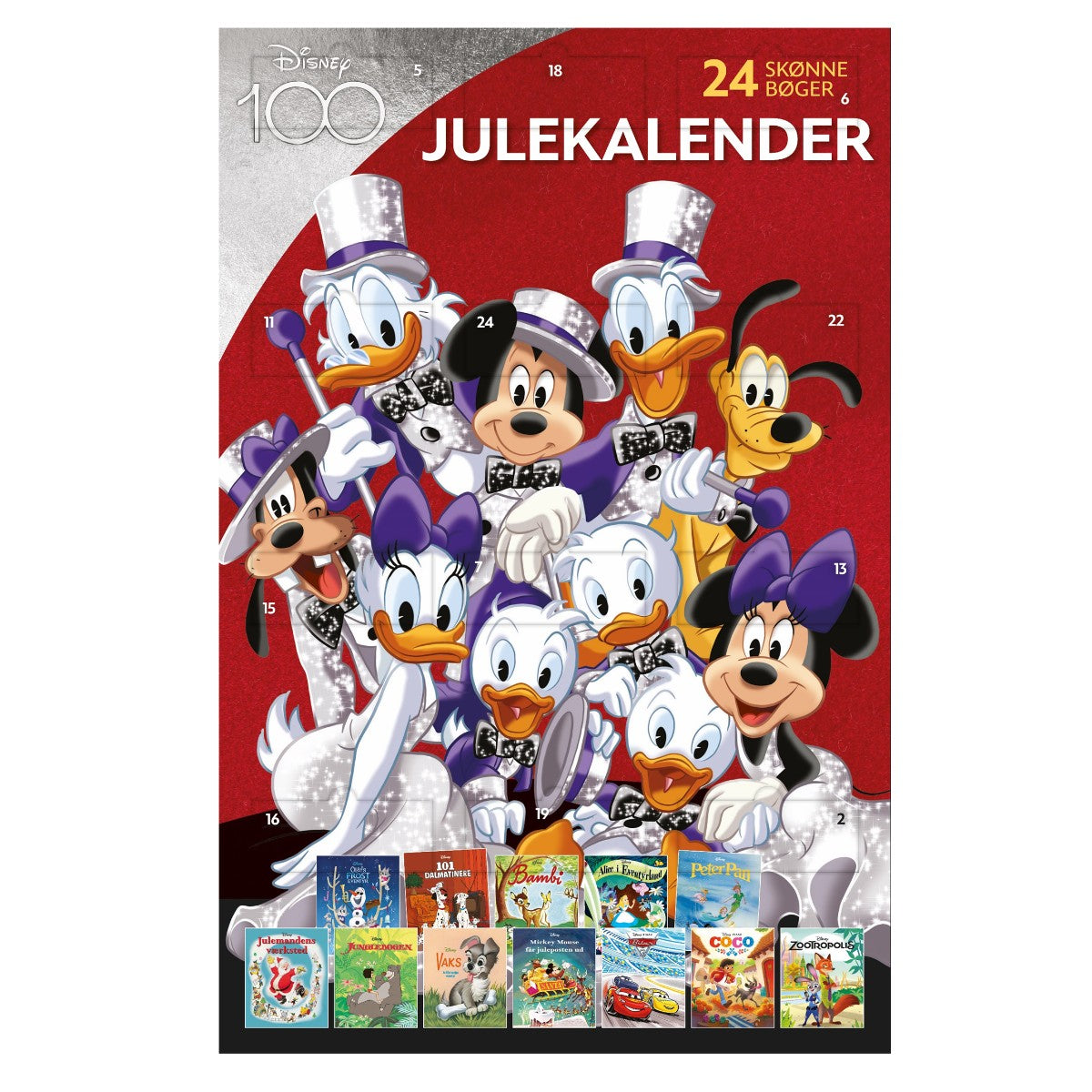 Se Disney Julekalenderbog - 24 Bøger - julekalenderbog - Legekammeraten.dk hos Legekammeraten.dk