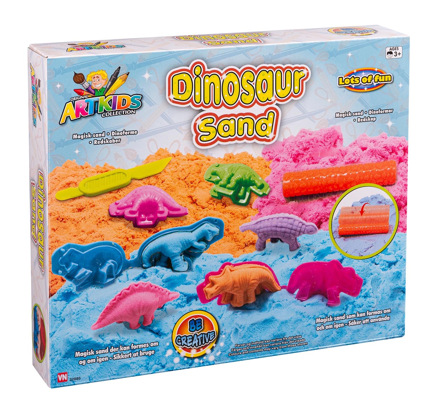 ARTKIDS Magisk Sand Med Dinosaur - Magisk Sand - Legekammeraten.dk