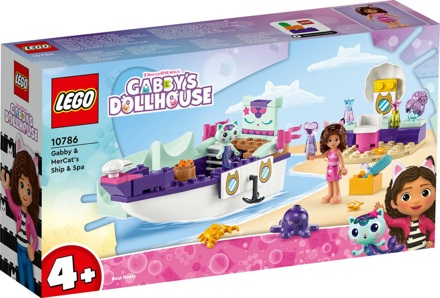 Se Gabby og Havkats skib og skønhedssalon - 10786 - LEGO Gabby's Dollhouse hos Legekammeraten.dk