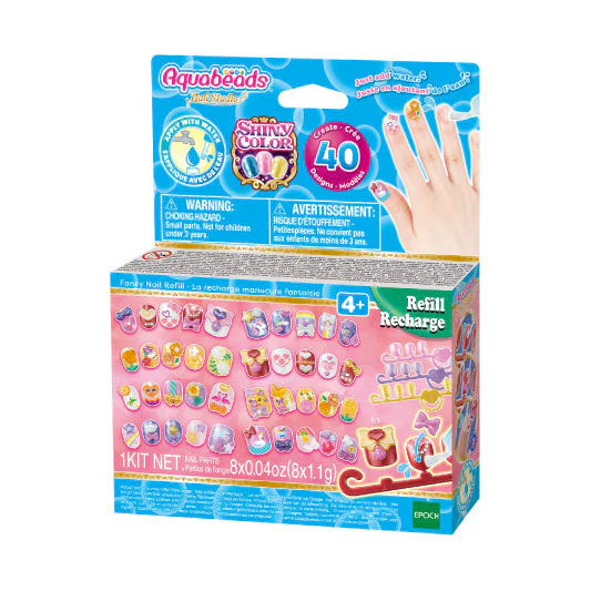 Aquabeads Nail Studio Fancy Nail Refill sæt - Aquabeads - Legekammeraten.dk