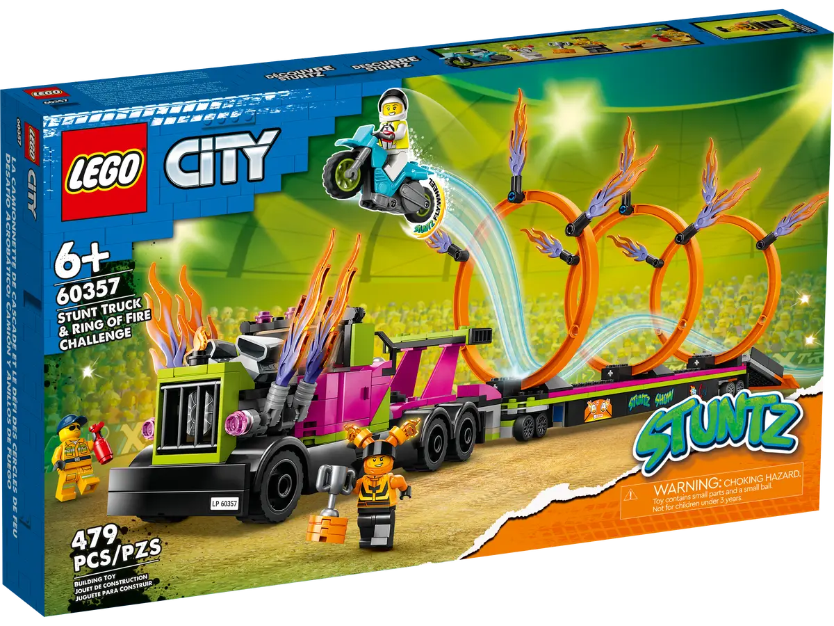 Se LEGO City Stunttruck Og Ilddrage Udfordring - LEGO - Legekammeraten.dk hos Legekammeraten.dk