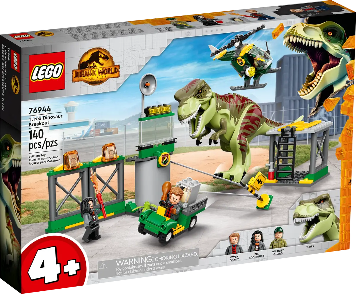 LEGO Jurassic World – T. Rex På Dinosaurflugt – LEGO – Legekammeraten.dk