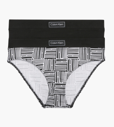 Billede af Calvin Klein 2-pak Trusser BLACK/PRINT - Legekammeraten.dk