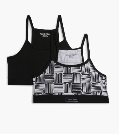 Billede af Calvin Klein Bralette BLACK/PRINT - Legekammeraten.dk