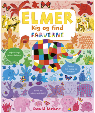 Billede af Kig Og Find Bog, Elmer - Kig Og Find Farverne - Legekammeraten.dk