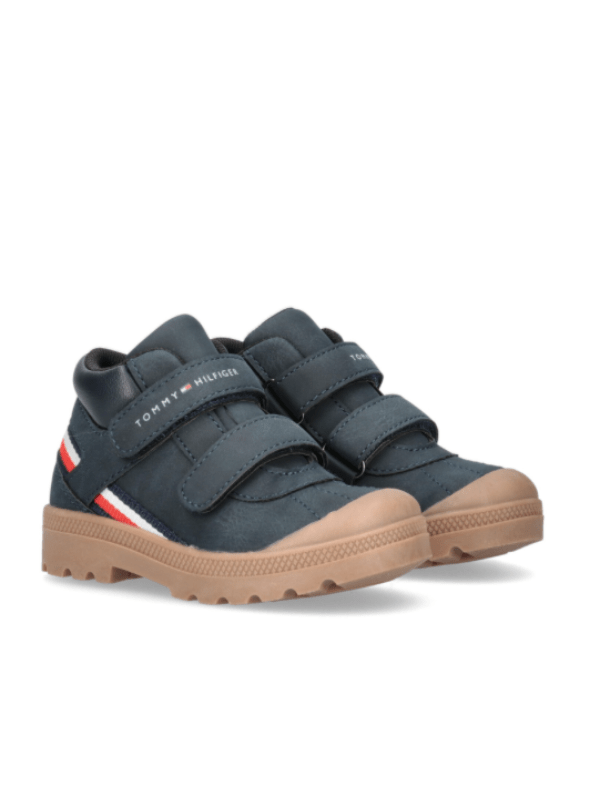 Tommy Hilfiger Mid Cut Sko, Blue - Børnesko - Legekammeraten.dk