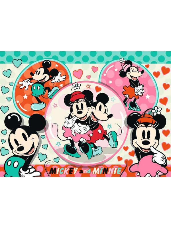 Puslespil, Disney The Dream Couple Mickey & Minnie 150 Brikker - Legekammeraten.dk