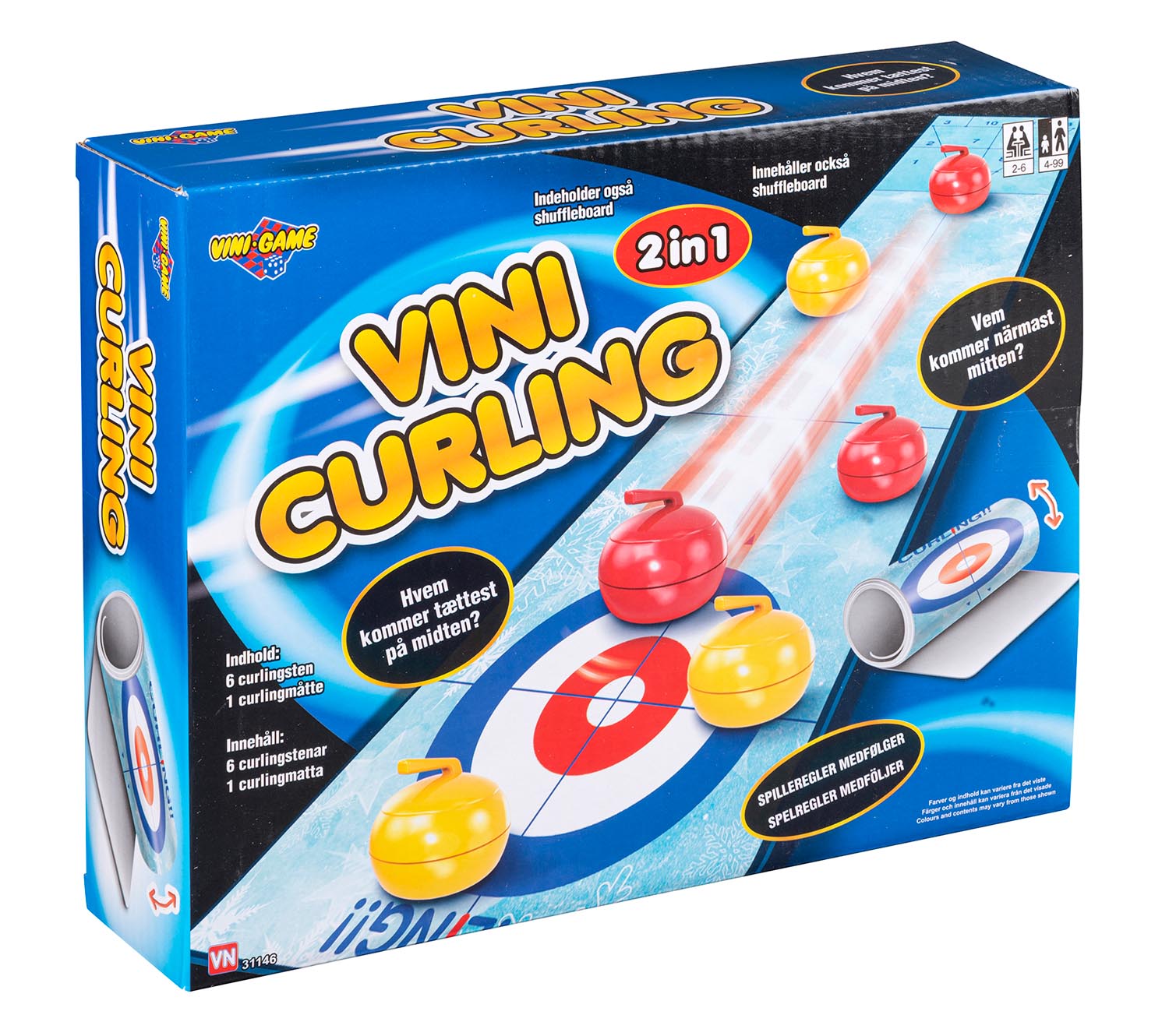 VINI CURLING 2-IN-1 90x20 Cm. - Spil - Legekammeraten.dk