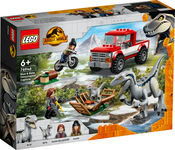 Se LEGO Jurassic World Blue og Beta - Velociraptor-Fangst - Lego - Legekammeraten.dk hos Legekammeraten.dk