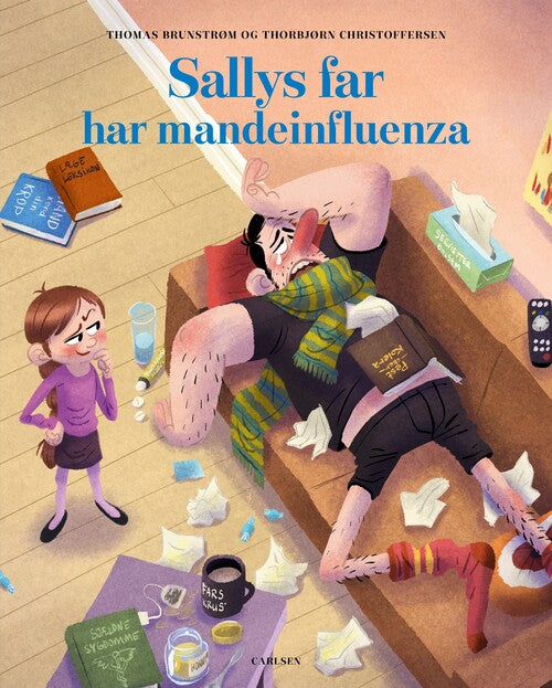 Se Sallys Far Har Mandeinfluenza, Forlaget Carlsen - Børnebog - Legekammeraten.dk hos Legekammeraten.dk