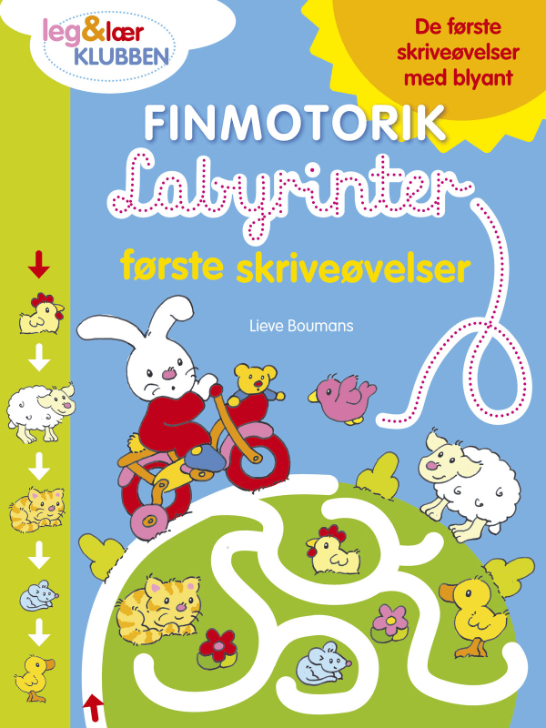 Billede af Aktivitetsbog Finmotorik-Labyrinter Kanin - aktivitetsbog - Legekammeraten.dk