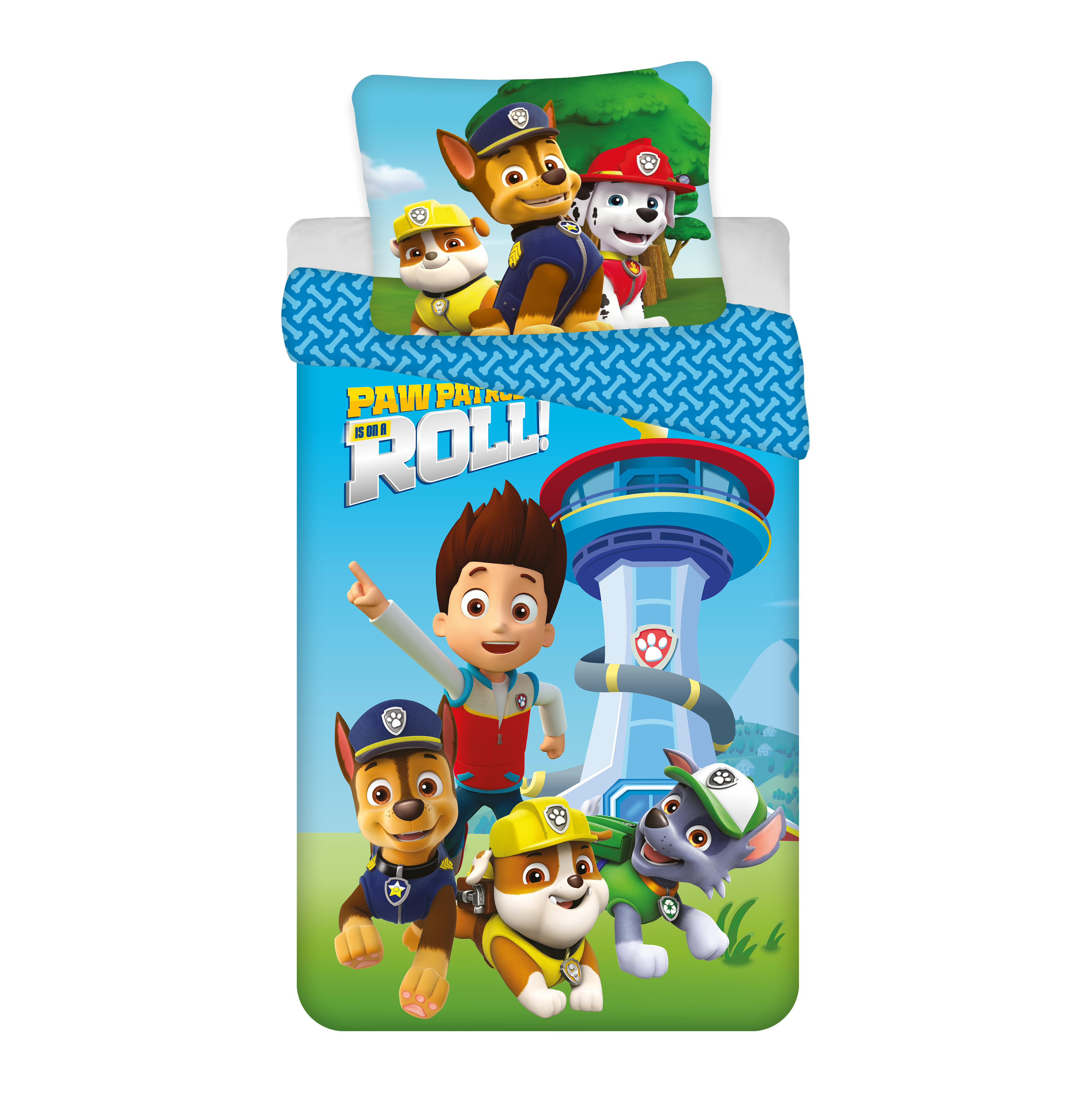 Billede af Voksen Størrelse Sengetøj Med Paw Patrol - Voksen Sengesæt - Legekammeraten.dk