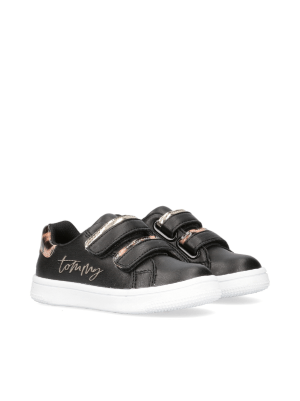 Se Tommy Hilfiger Sko Leopard Black/Platinum - Børnesko - Legekammeraten.dk hos Legekammeraten.dk