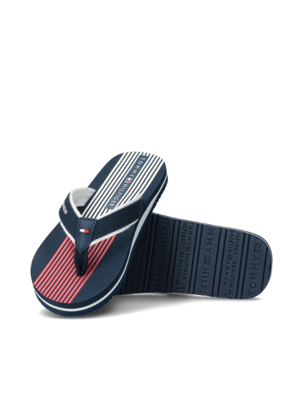 Se Tommy Hilfiger Flip Flop Badesandaler Blue - badesandal - Legekammeraten.dk hos Legekammeraten.dk