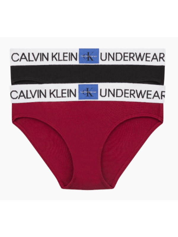 Se Calvin Klein 2-Pak Trusser Red/Black Pige - Legekammeraten.dk hos Legekammeraten.dk