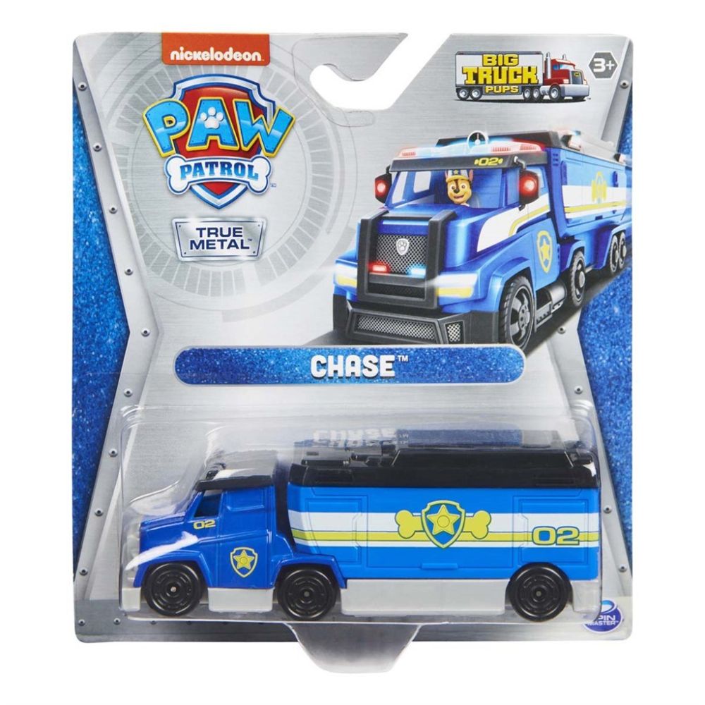 Billede af Paw Patrol Big Trucks True Metal Vehicle - Chase - Legekammeraten.dk