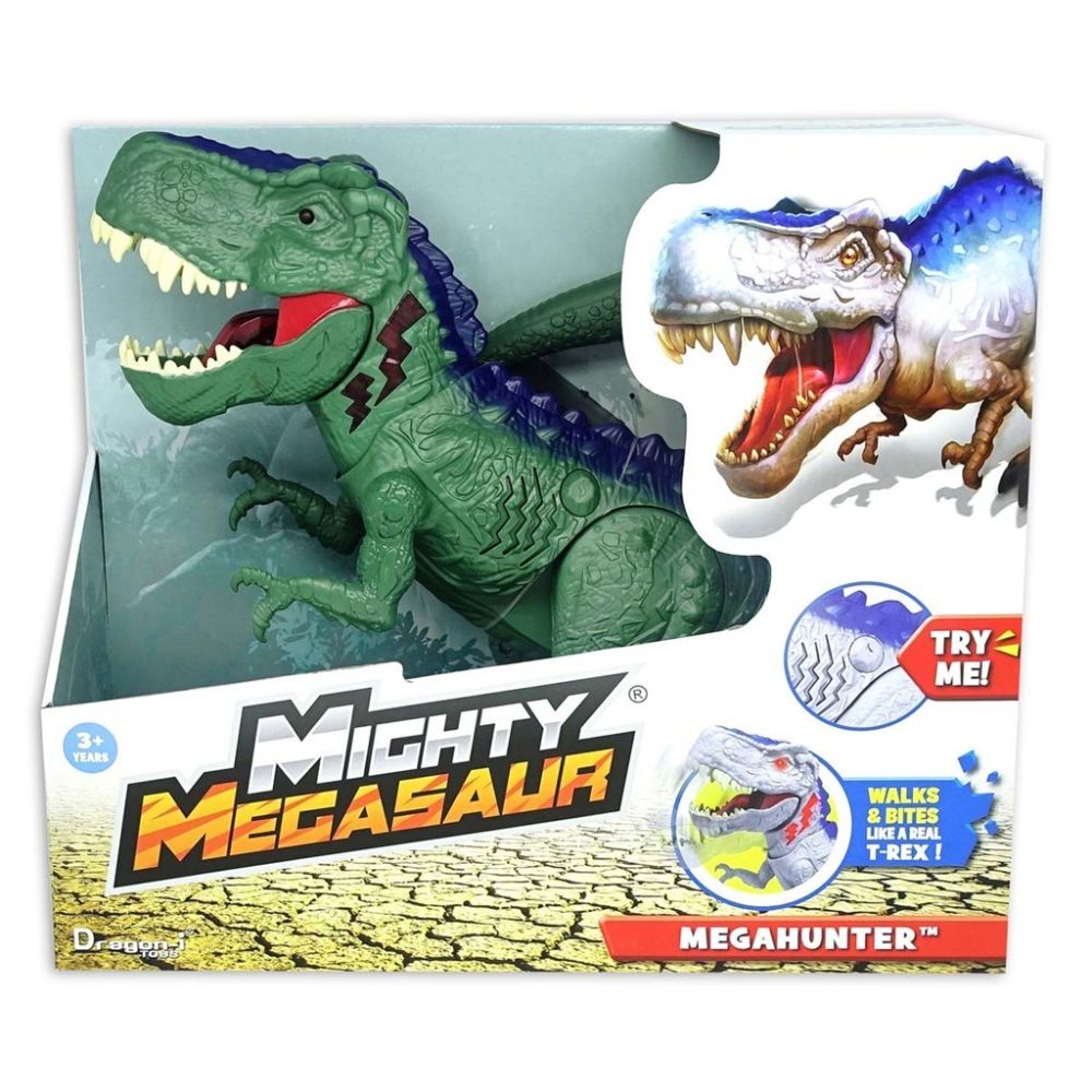 Billede af Mighty Megasaur 30 cm Mega Hunter T-Rex. Green - legetøj - Legekammeraten.dk