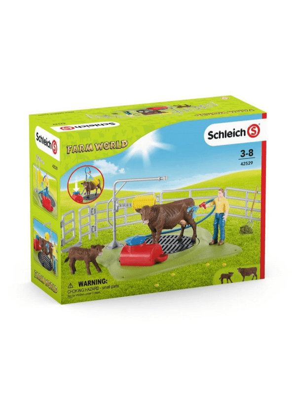 Billede af Schleich Farm World Happy Ko Vask - Legetøj - Legekammeraten.dk