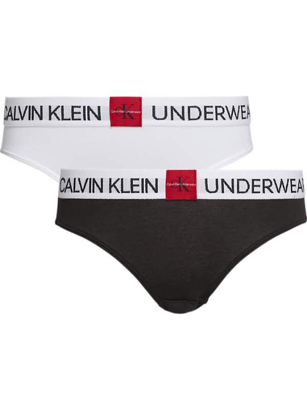 Se Calvin Klein 2-pak Trusser White/Black Pige - Legekammeraten.dk hos Legekammeraten.dk