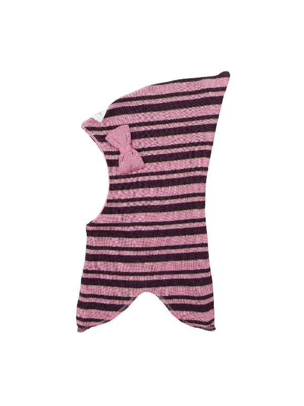 Racing Kids Vinter Elefanthue Stribet Lilla/Pink - Racing kids elefanthue - Legekammeraten.dk